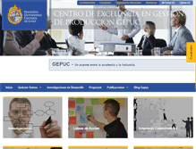 Tablet Screenshot of gepuc.cl